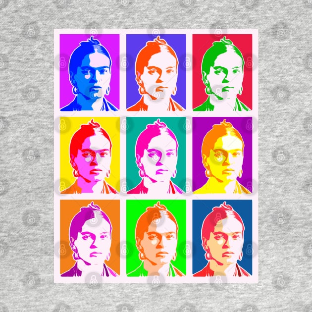 Warhol Frida Kahlo Pop Art by Jigsaw Youth